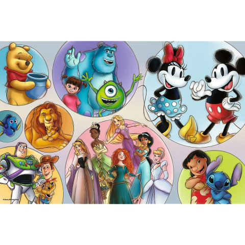 PUZZLE TREFL PRIMO SUPER SHAPE XXL 160 DISNEY 100 LUMEA DISNEY [1]