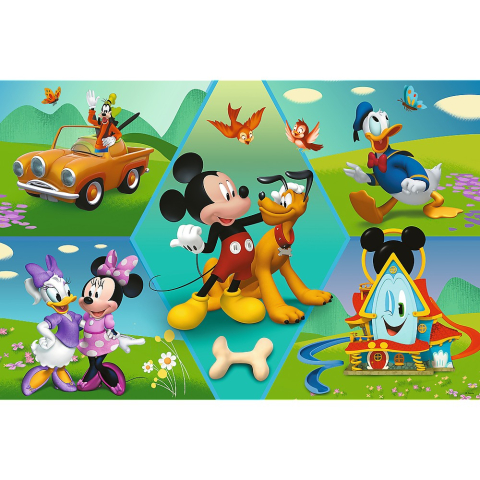 PUZZLE TREFL PRIMO SUPER SHAPE XXL 60 DISNEY MICKEY AMUZANTUL [1]
