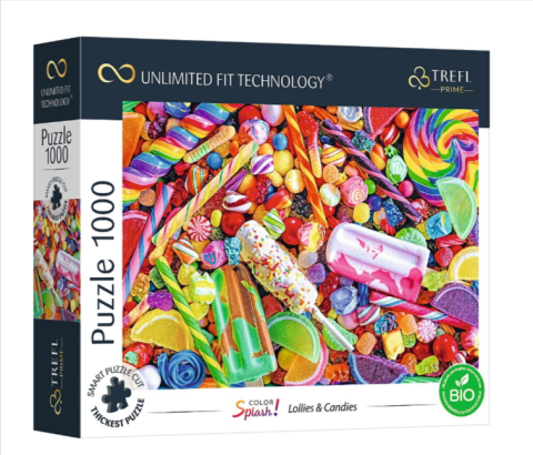 Jocuri educative și de societate - Puzzle 1000 piese Color Splash Lollies & Candies Trefl Prime UFT