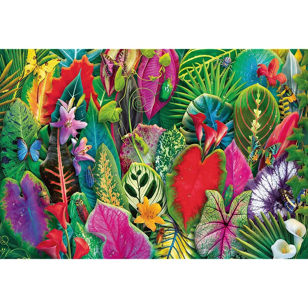 Puzzle 1500 piese Tropical Greenery Trefl Prime Unlimited Fit Technology [1]