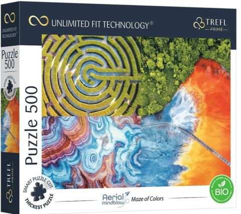 Jocuri educative și de societate - Puzzle 500 piese Maze of Colors Trefl Prime Unlimited Fit Technology