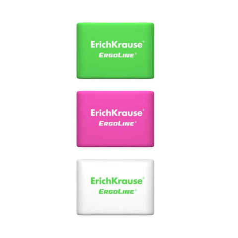 Radiera Erich Krause Ergoline neon diverse culori [2]