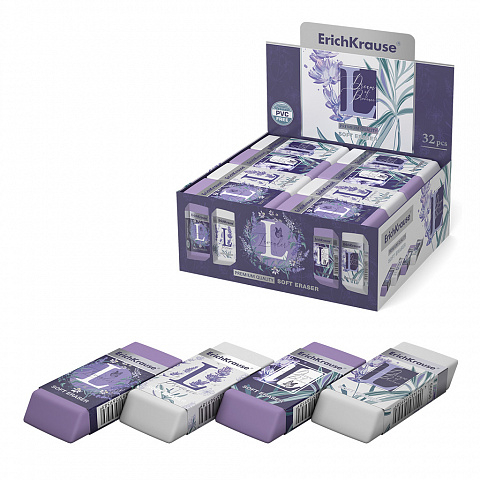 Radiera Lavanda TPR ErichKrause culori diferite [0]
