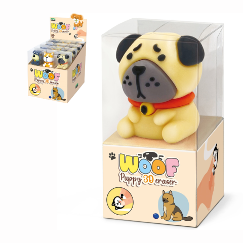 Rechizite școlare - Radiera Puppy Woof 3D modele diferite
