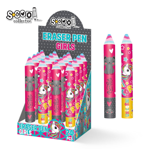 Instrumente de scris - Radiera tip creion pentru fete 13.5 cm S Cool Collection