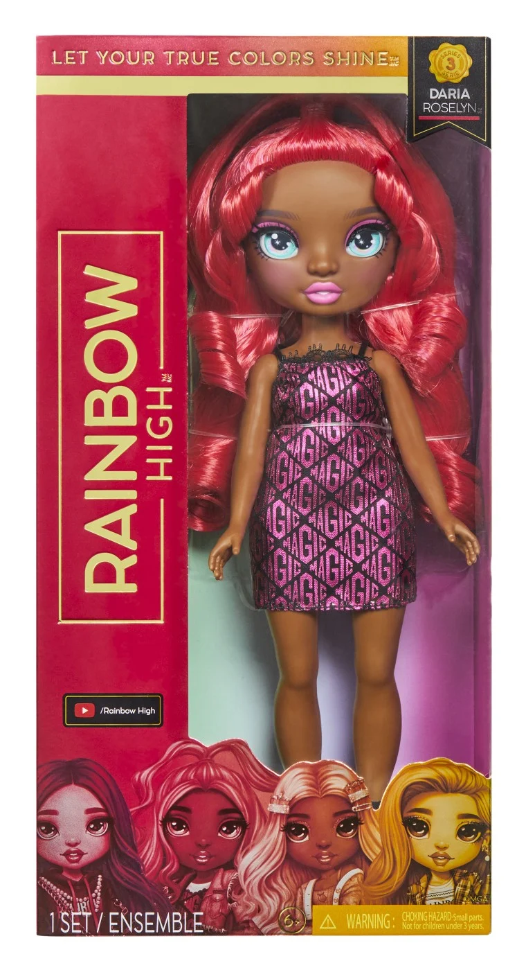 Păpusi - Rainbow High papusa Daria Roselyn MGA roz