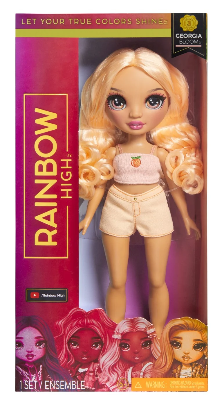 Păpusi - Rainbow High papusa Georgia Bloom MGA portocaliu