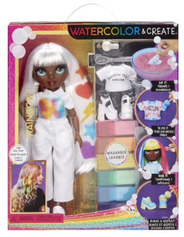 Păpuși și accesorii - Papusa Rainbow High Watercolor Create Ochi Verzi