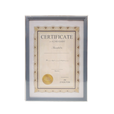 Rame și albume foto - Rama foto A4 gri cu argintiu