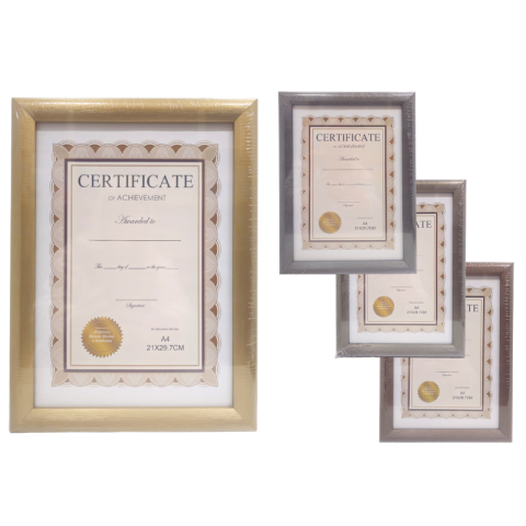 Rame și albume foto - Rama foto A4 cu aspect lemn lucios nuante diferite