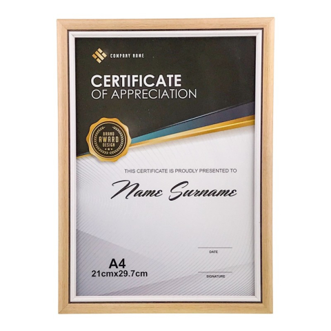 Rame și albume foto - Rama foto A4 din lemn 24x33 cm