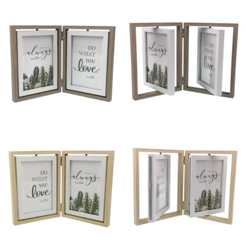 Rame și albume foto - Rama foto dubla rotativa 29x20 cm diverse culori