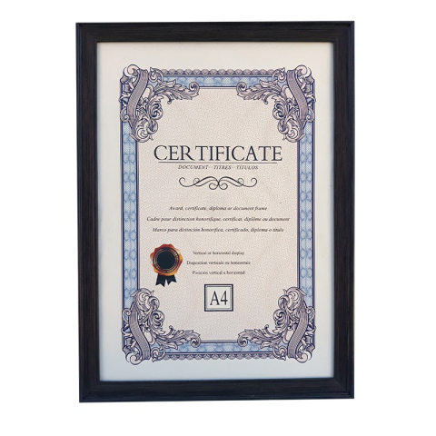 Rame și albume foto - Rama foto plastic A4 imitatie lemn