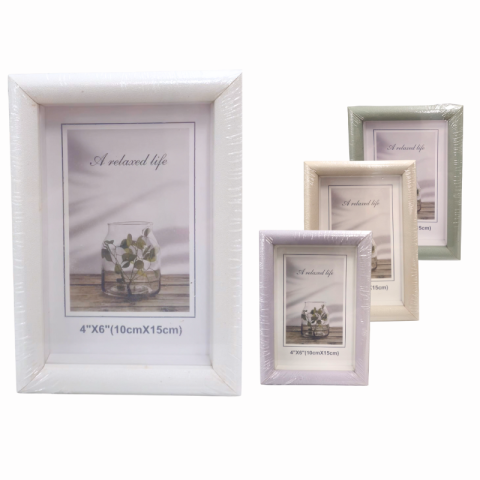 Casă și decorațiuni - Rama foto lemn 10x15cm culori diferite