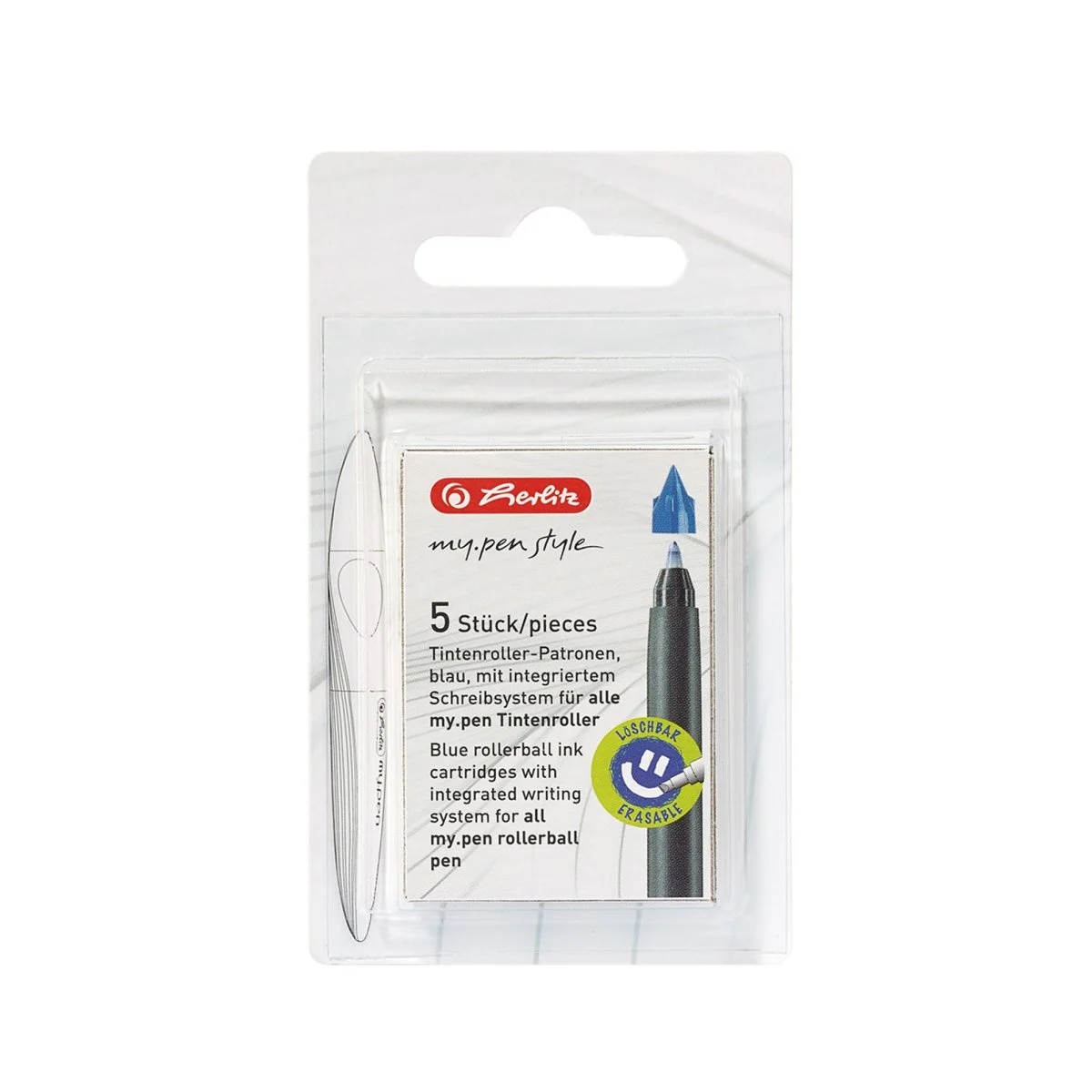 Rezerva roller My.Pen 5 buc /set albastru blister Herlitz [1]