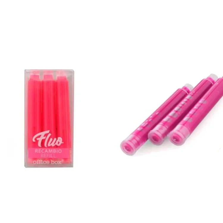 Birotică și accesorii birou - Set de 3 rezerve roz pentru evidentiator Office Box