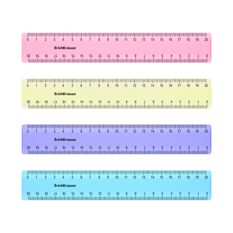 Rigla 20cm 4 culori pastelate Erich Krause [1]