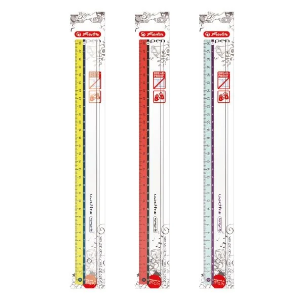 Instrumente și accesorii birou - Rigla my.pen 30 cm plastic diverse culori Herlitz