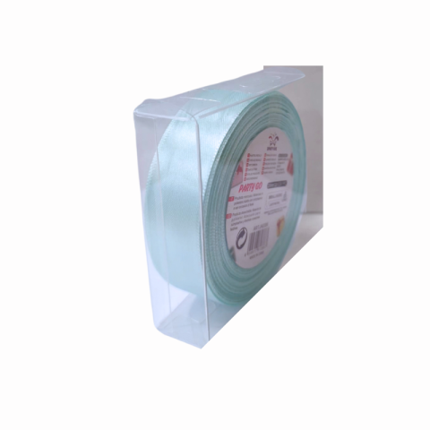 Funde și panglici - Rola panglica satin turcoaz deschis 2.5 cm x 23 m Party Go