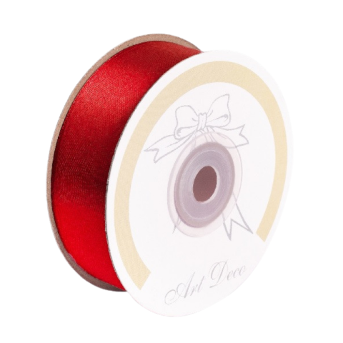 Noutăți Librăria Compas - Rola panglica satin rosie 25 mm x 25 m Art Deco