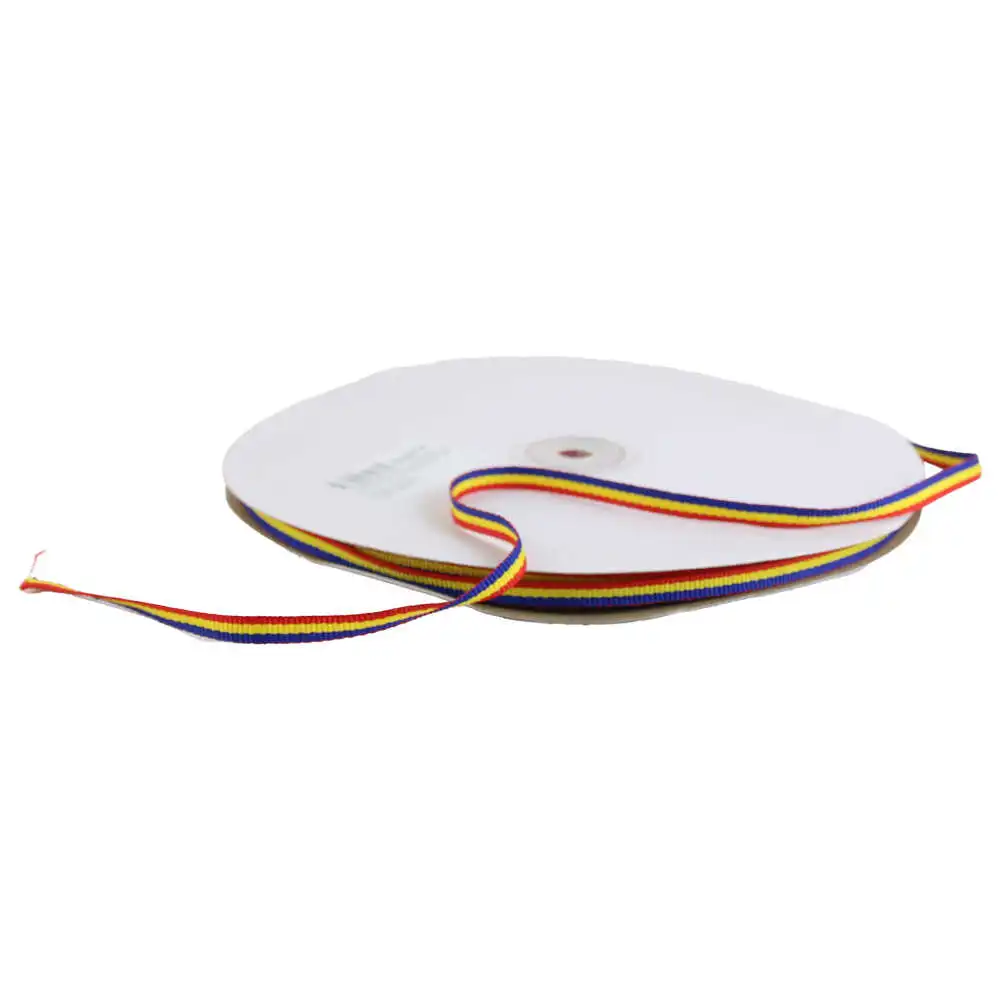 Accesorii pentru impachetat - Rola panglica tricolor 5 mm