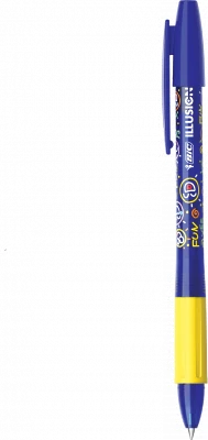 Instrumente de scris - Roller BIC Illusion gel termosensibil albastru 0.7 mm