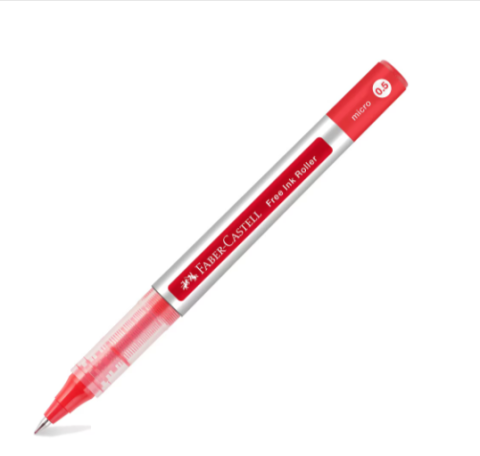 Rollere și finelinere - Roller Free Ink Faber-Castell 0.5 mm rosu