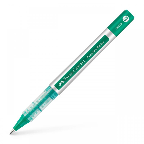 Scriere și corectare - Roller Free Ink Faber-Castell verde 0.5 mm