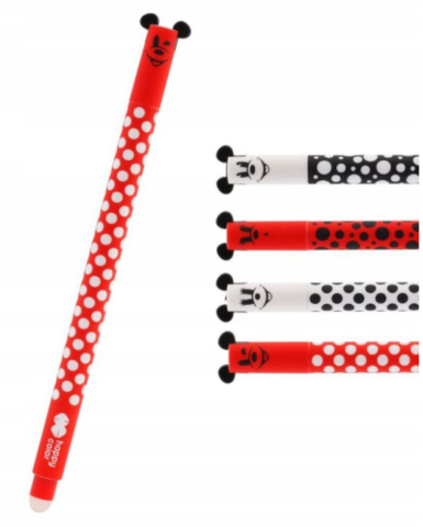 Instrumente de scris - Pix cu cerneala termosensibila Happy Color Ears Miko Pops scriere albastru