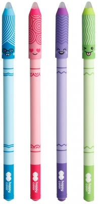 Promoții de Toamnă - Roller gel cu rescriere 0.5 mm albastru LOL Faces Happy Color