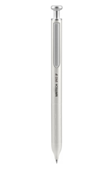 Instrumente de scris - Roller gel cu uscare rapida Space Up Metal Writech 0.7 mm cerneala albastra corp alb
