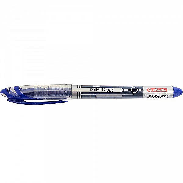 Rollere și finelinere - Roller Liquid Ink Diggy 0.5 mm albastru Herlitz