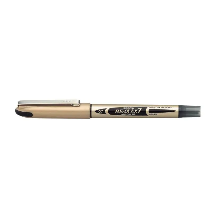 Rechizite școlare - Roller negru 0.7 mm corp auriu Zebra