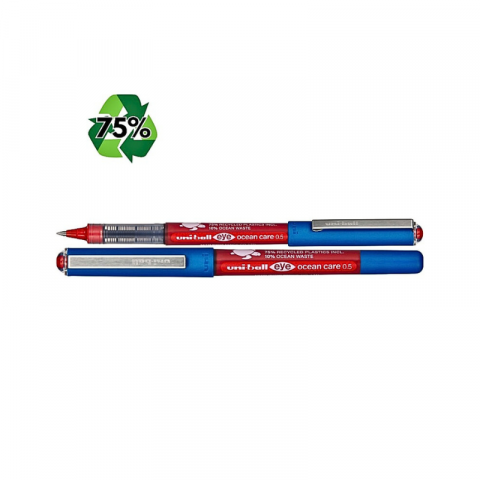 Roller Uni 0.5 mm Eye Ocean Care Micro 75% reciclabil rosu [1]
