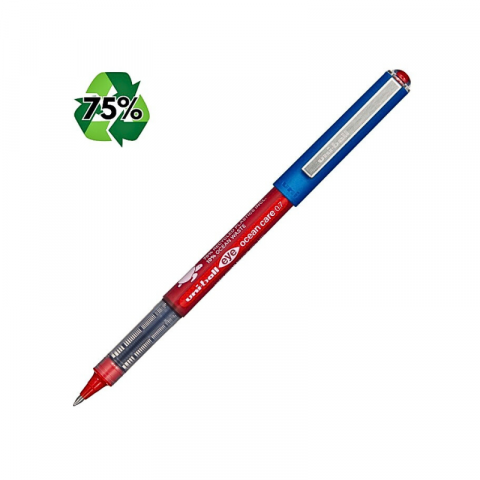 Birotică și accesorii birou - Roller Uni 0.7 mm Eye Ocean Care 75% reciclabil rosu