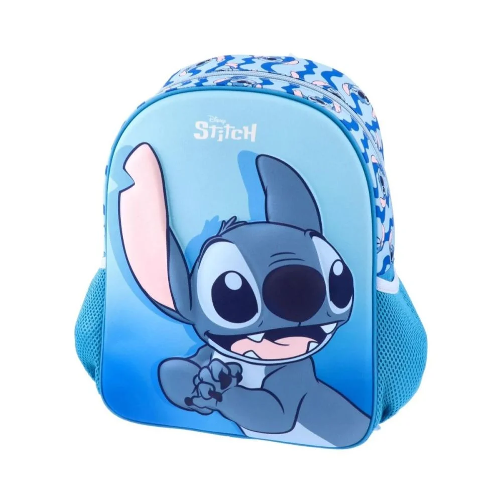 Ghiozdane pentru grădinită - Ghiozdan gradinita Disney Stitch 3D bleu 12L