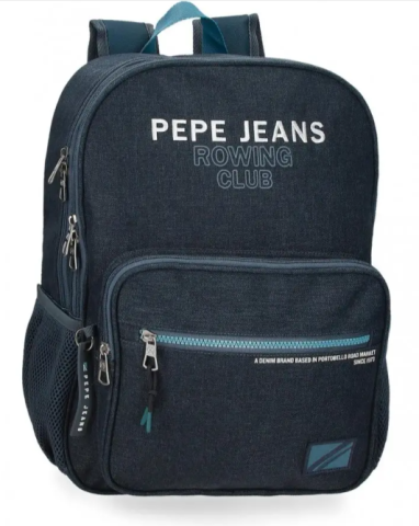 Rucsacuri școlare și  casual - Rucsac baieti Pepe Jeans Edmon 2 compartimente albastru 30 x 40 x 13 cm