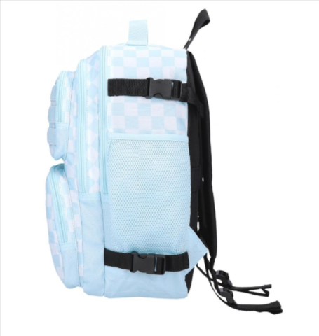 Rucsac calatorie fete Enso Fleur Squares compartiment laptop 28 x 40 x 20 cm albastru [2]