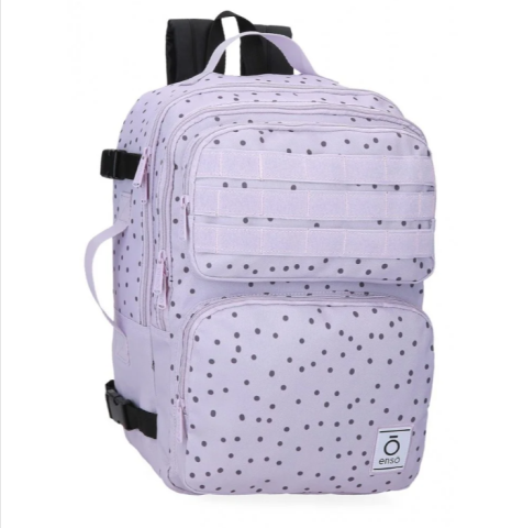 Ghiozdane și rucsacuri - Rucsac calatorie fete Enso Fleur Dots compartiment laptop 28 x 40 x 20 cm