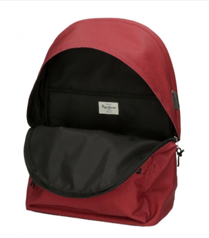 Rucsac Pepe Jeans Aris Evergreen compartiment laptop tableta 31 x 44 x 17 cm rosu inchis [1]