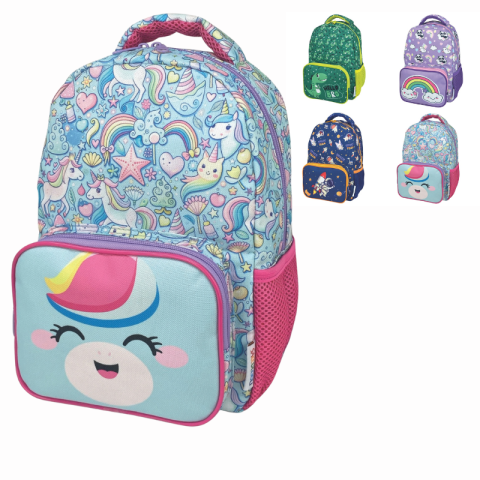 Noutăți Librăria Compas - Rucsac Fantasy cu 2 compartimente cu fermoar 29x22x10cm modele diferite