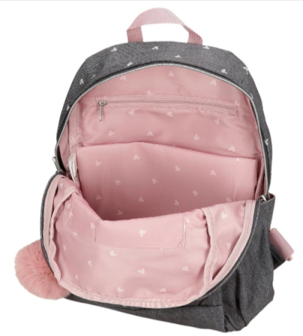 Rucsac scoala fete Mickey Disney 25.5 x 35 x 14 cm gri [1]