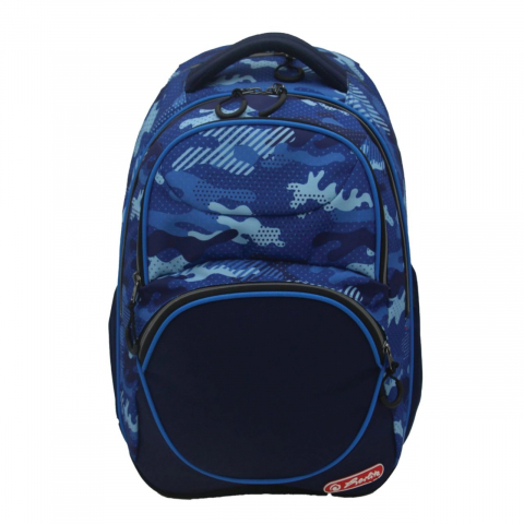 Promoții de Toamnă - Rucsac Herlitz Zipper Cube Blue Army 28L