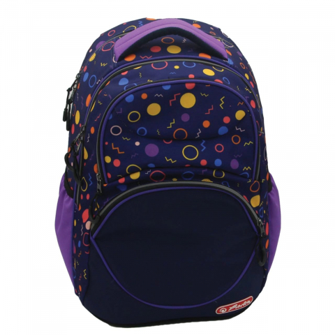 Noutăți Librăria Compas - Rucsac Herlitz Zipper Cube motiv Patterns 28L fete