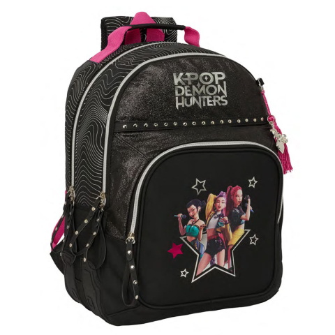 Noutăți Librăria Compas - Rucsac K-Pop Demon Hunters Energy 2 compartimente cu intarituri adaptabil la troler 32x42x15 cm