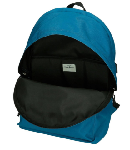 Rucsac laptop Pepe Jeans Aris Evergreen albastru 31 x 44 x 15 cm [2]