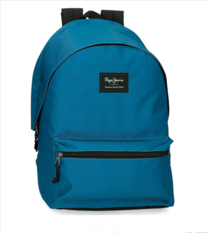 Rucsacuri școlare și  casual - Rucsac laptop Pepe Jeans Aris Evergreen albastru 31 x 44 x 15 cm