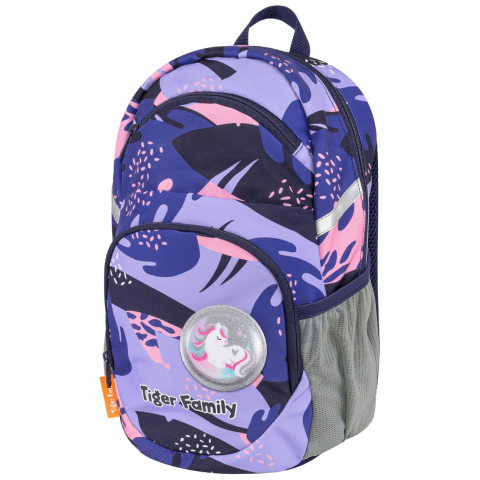 Rucsac scolar 11L Lively motiv Blue Leaves [1]