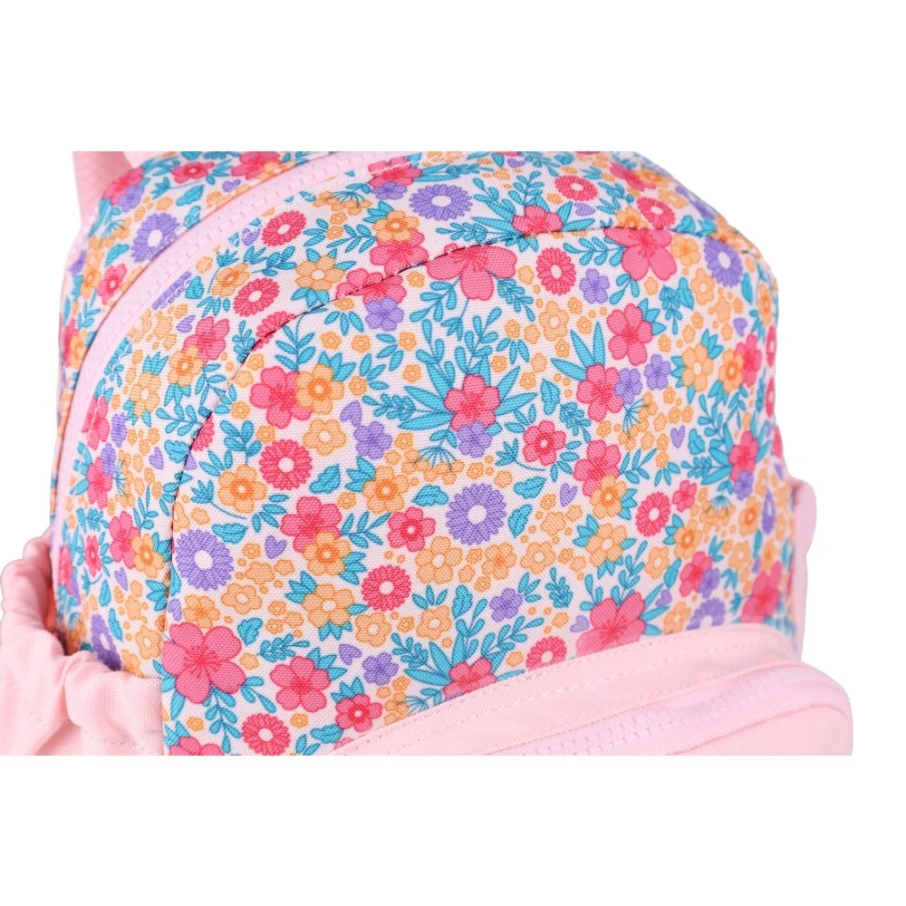 Ghiozdan gradinita Oxford Flowers 31x23x12 cm roz [8]