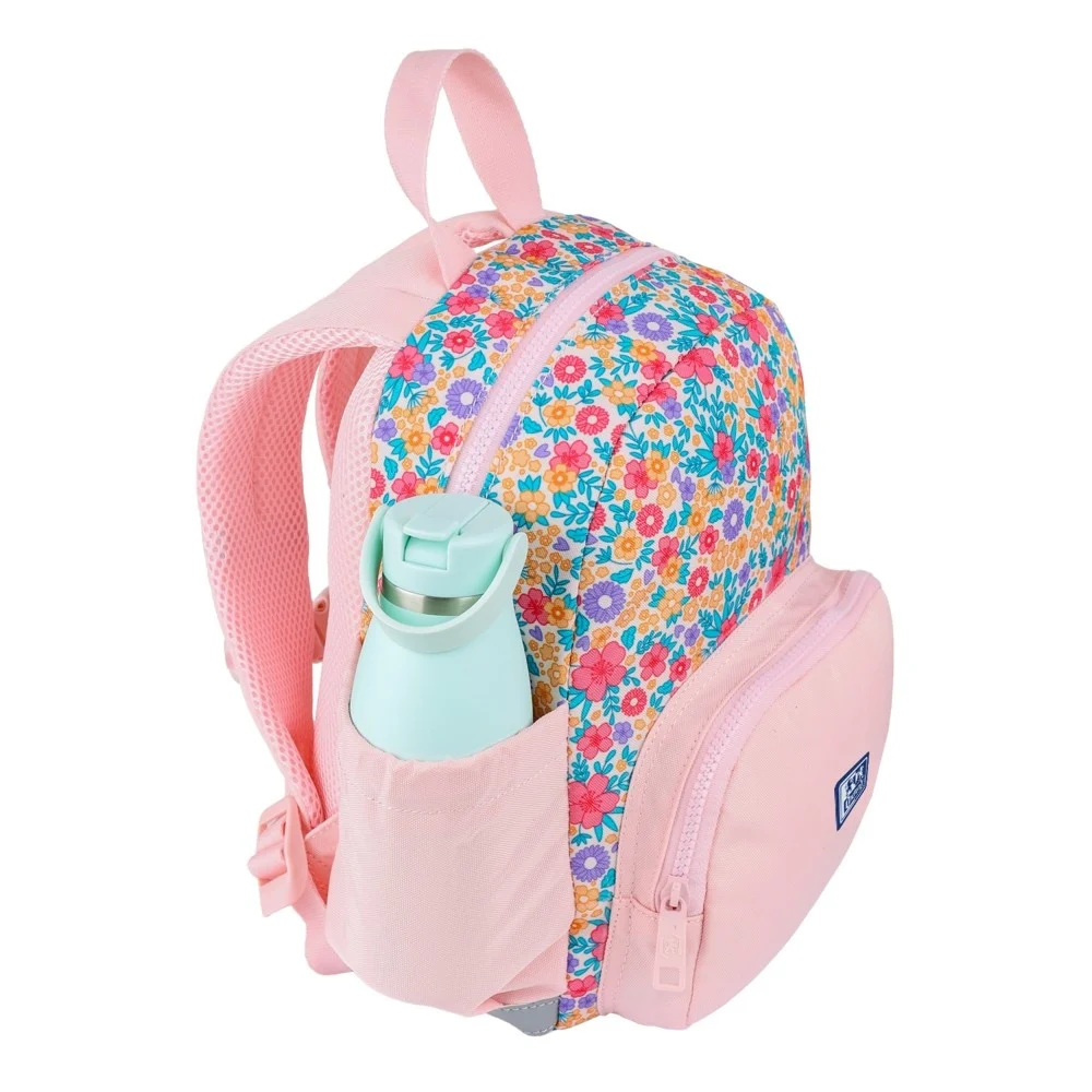 Ghiozdan gradinita Oxford Flowers 31x23x12 cm roz [2]